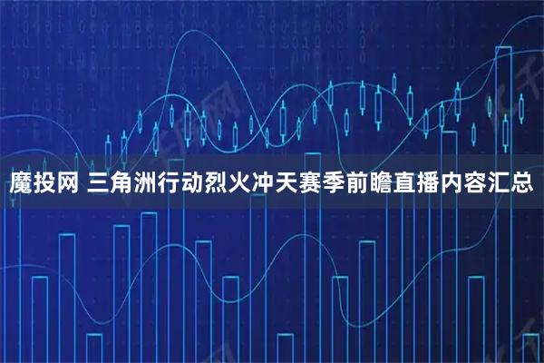 魔投网 三角洲行动烈火冲天赛季前瞻直播内容汇总