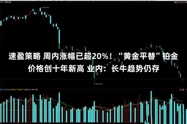 速盈策略 周内涨幅已超20%！“黄金平替”铂金价格创十年新高 业内：长牛趋势仍存